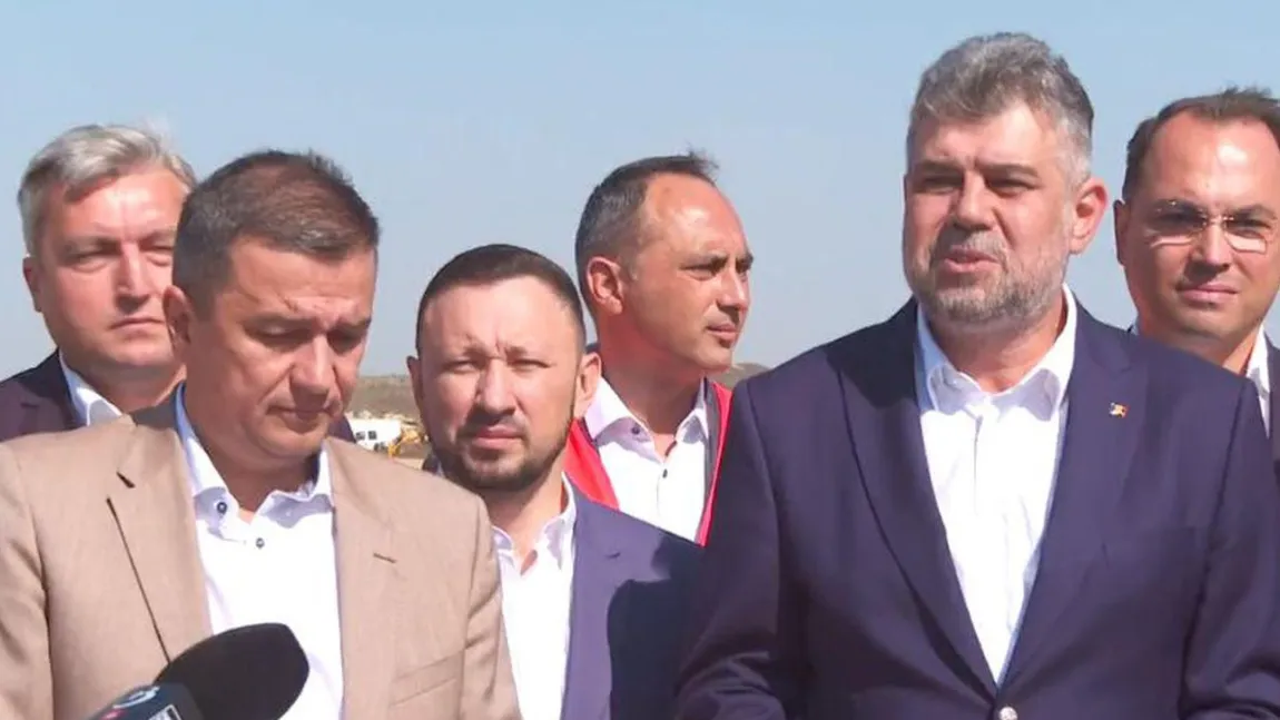 Ciolacu și Grindeanu au anunțat inaugurarea a 10 km din A0 Sud. 