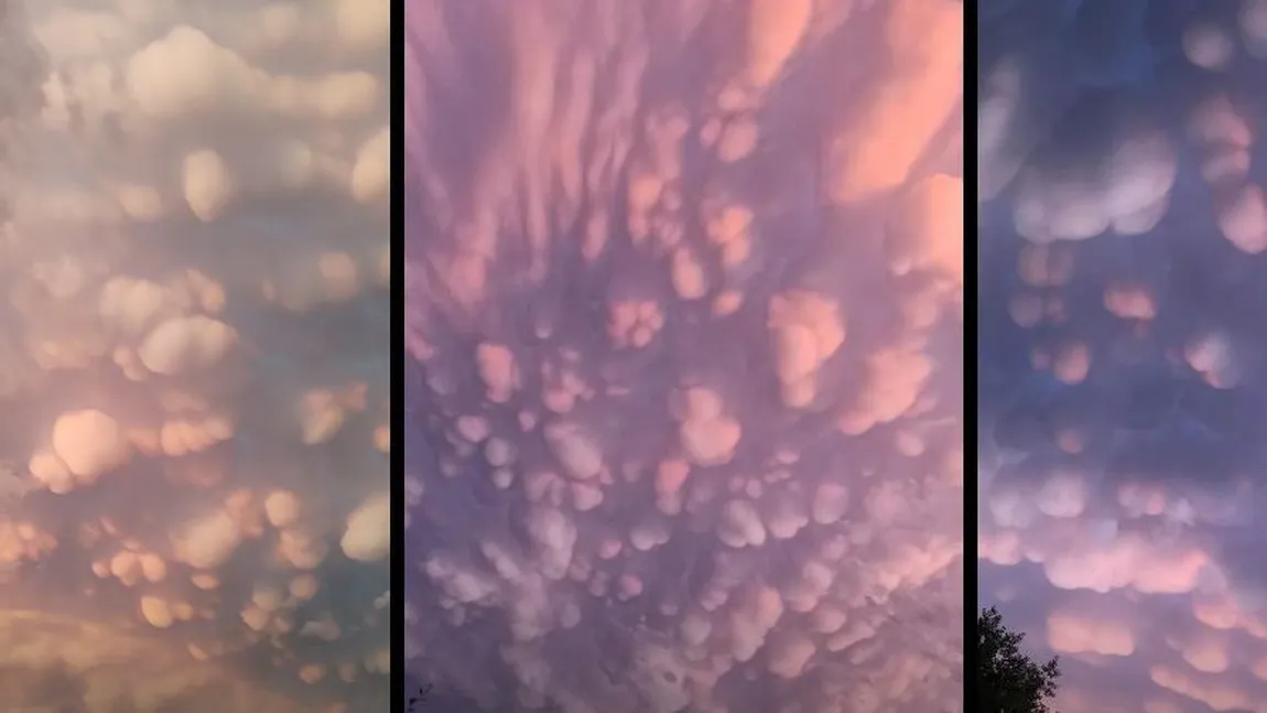 Fenomenul spectaculos care a apărut pe cer în judeţul Neamţ. Ce sunt norii mammatus