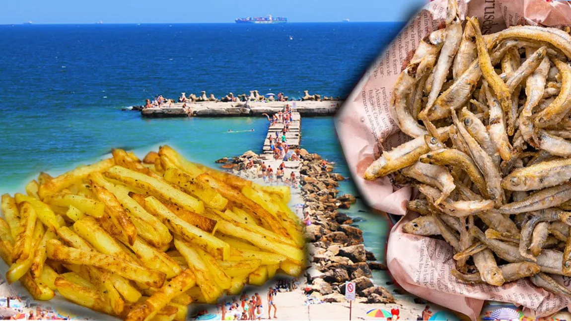 Cât costă o porție de hamsii sau de cartofi prăjiți pe litoralul românesc, în Eforie Nord: „Sunt eu mai orb sau...că nu înțeleg”