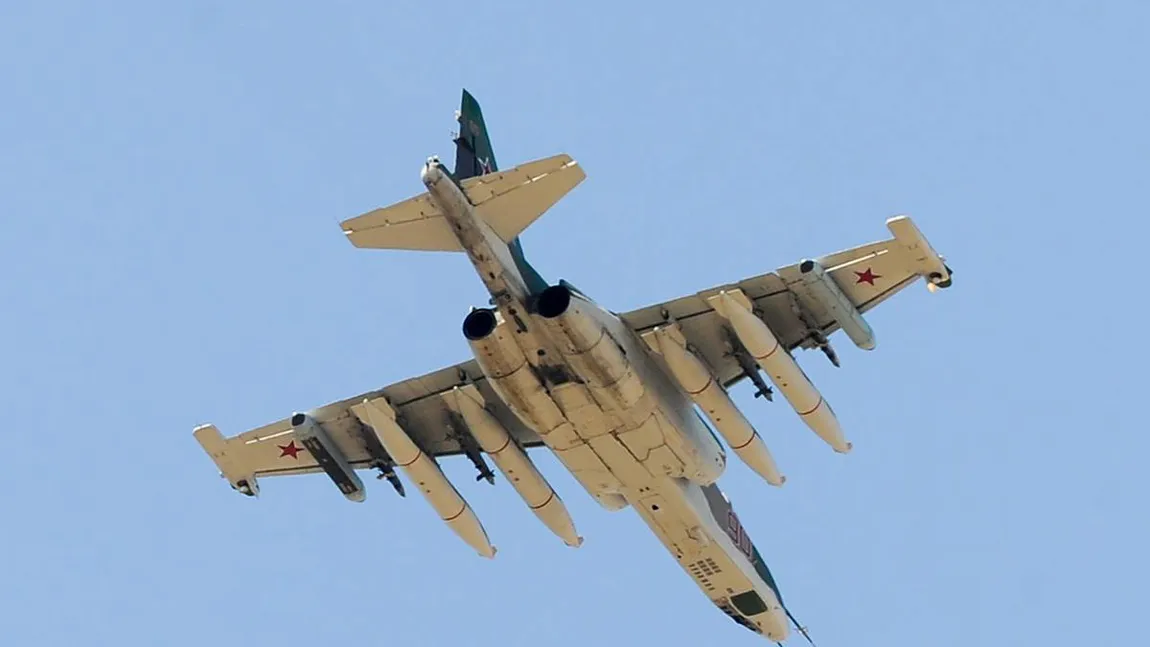 Un avion Su-25 al armatei georgiene s-a prăbuşit în timpul unui zbor de antrenament. Pilotul a murit