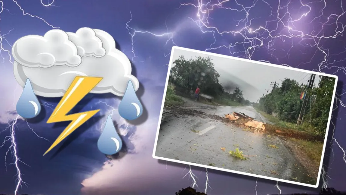 România este măturată de furtuni cu ploi torențiale și grindină. Noi alerte meteo COD GALBEN. Când revine CANICULA