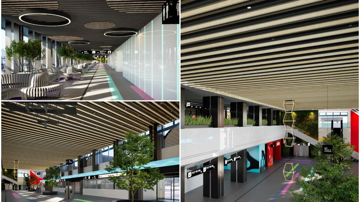 Cum vor arăta unele zone ale aeroportului „Henri Coandă” (Otopeni) după modernizare