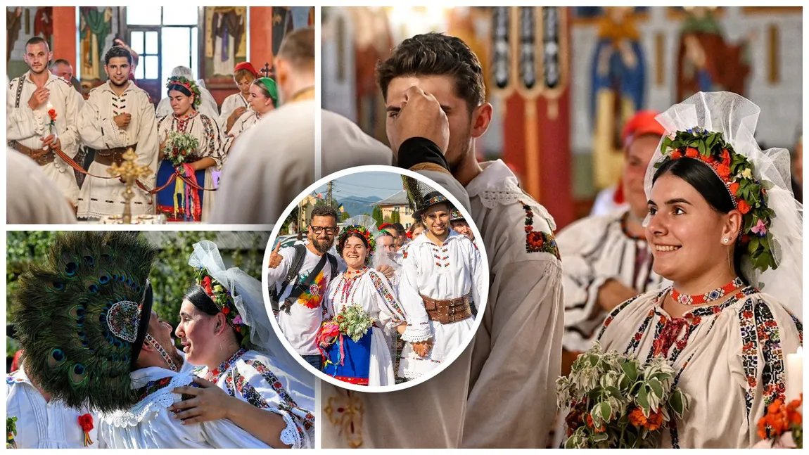 GALERIE FOTO Nunta anului în Maramureș: Roxana și Vasile au spus „DA!” în fața altarului, după șase ani de iubire. Evenimentul a fost imortalizat de 12 fotografi din România și din străinătate