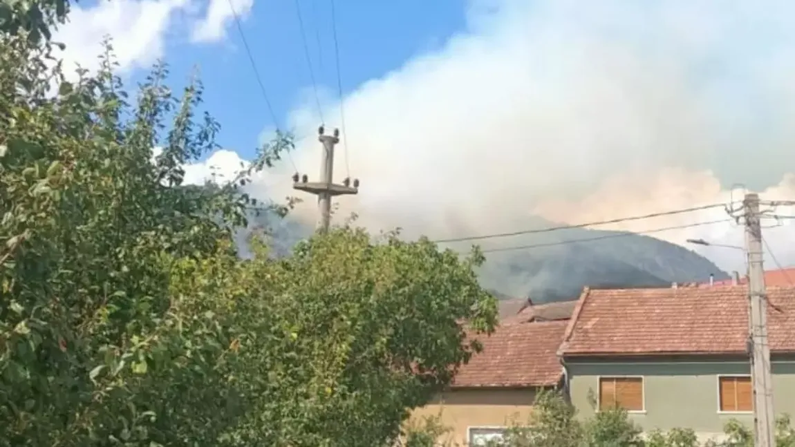 VIDEO Un nou incendiu face ravagii în parcul natural Porțile de Fier. Pompierii fac eforturi să-l controleze, dar flăcările au cuprins deja hectare întregi