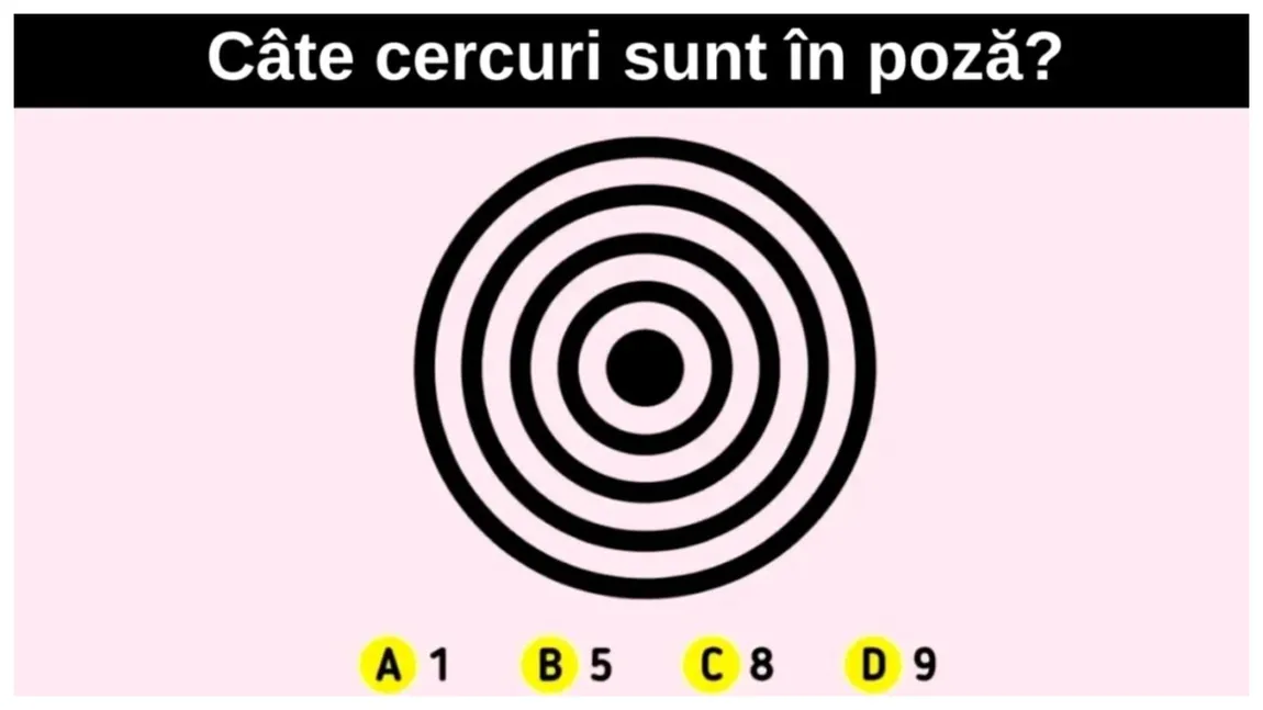 TEST IQ Numai geniile pot găsi toate cercurile din poză. Totul se întâmplă în mai puțin de 5 secunde