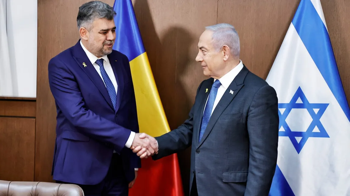 Marcel Ciolacu, vizită crucială în Israel. Întrevedere cu premierul Benjamin Netanyahu: 