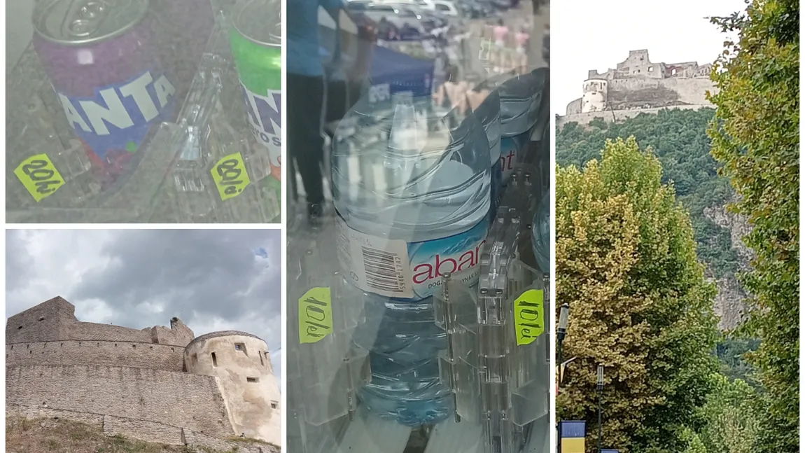 EXCLUSIV Prețuri fantasmagorice la unul dintre cele mai spectaculoase obiective turistice din vestul României. Apa de 0,5 l și doza de Cola de 0,33 l costă 10 lei, iar doza de Fanta de 0,33 l costă 20 de lei