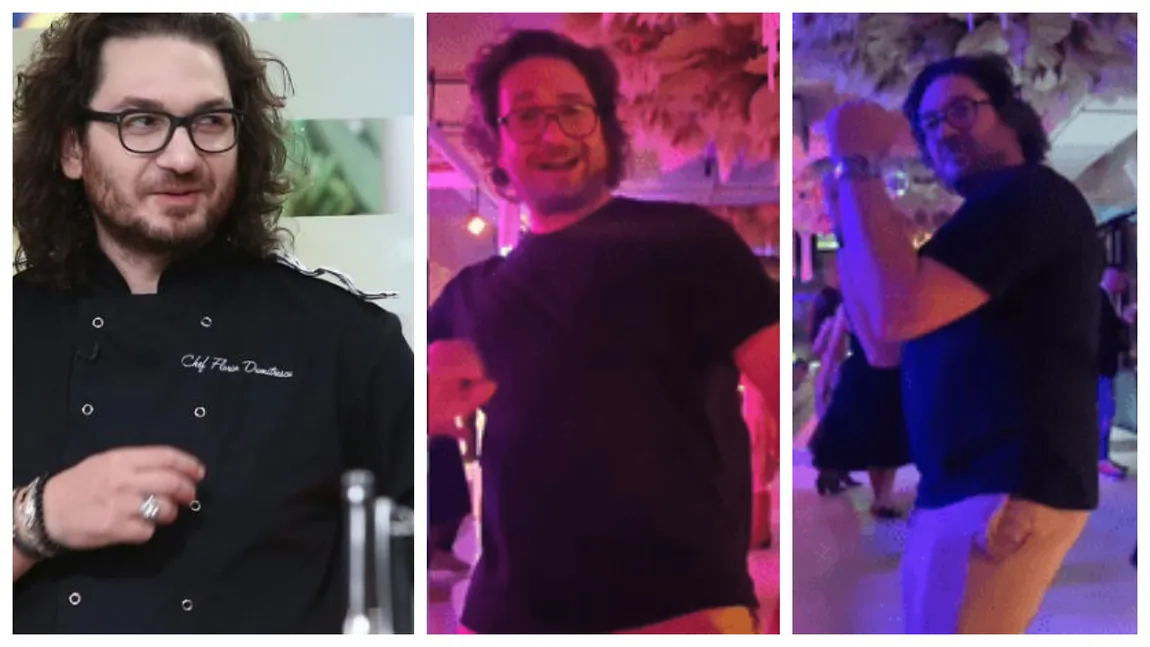 Florin Dumitrescu, ipostază neașteptată într-un restaurant din Capitală. A fost filmat imediat. 