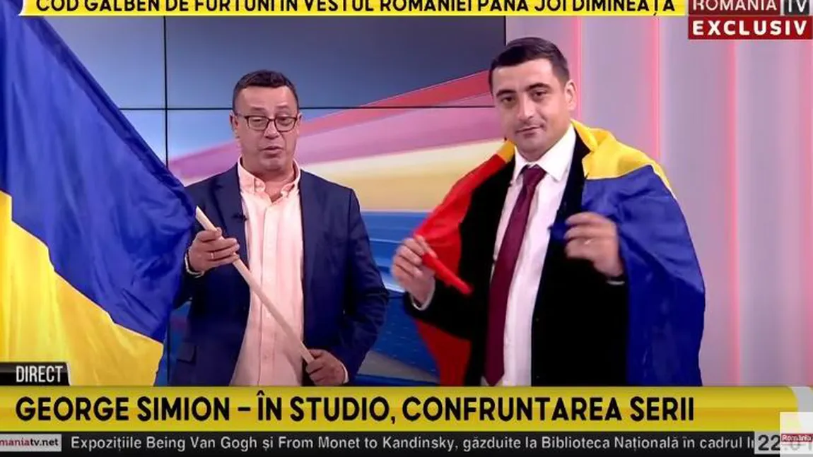 George Simion, candidatul AUR la prezidențiale, sub lupa lui Victor Ciutacu. Confruntarea serii la România TV. 