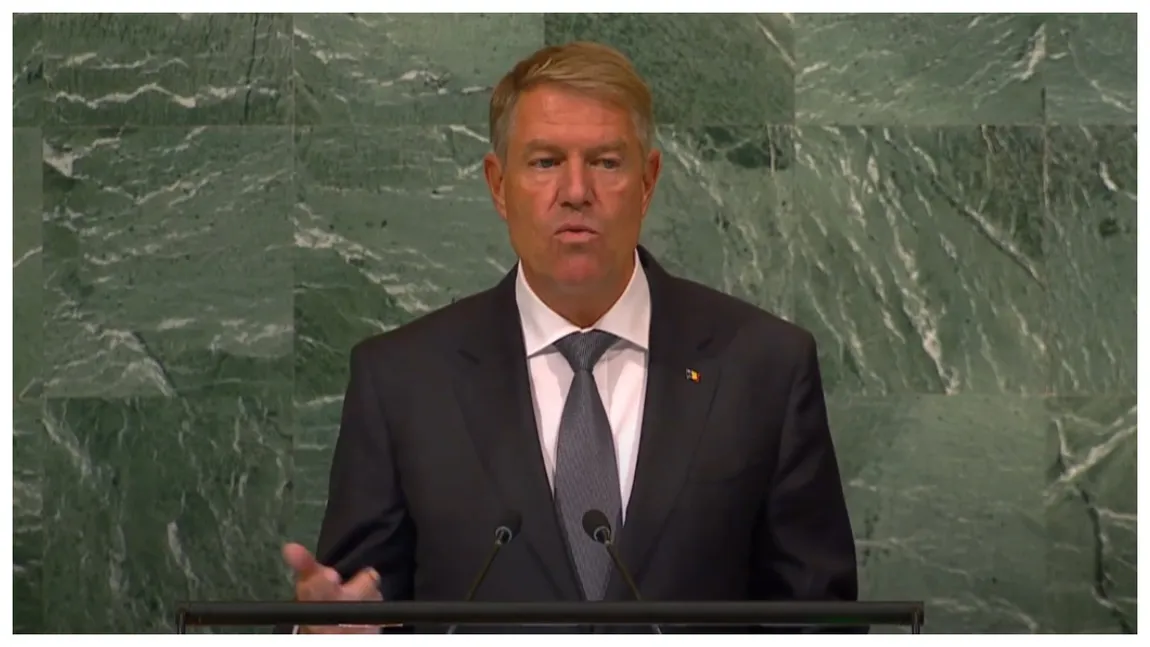 Klaus Iohannis, discurs la ONU: „Un conflict pe termen lung este inacceptabil şi trebuie să rămânem ferm pe poziţie”