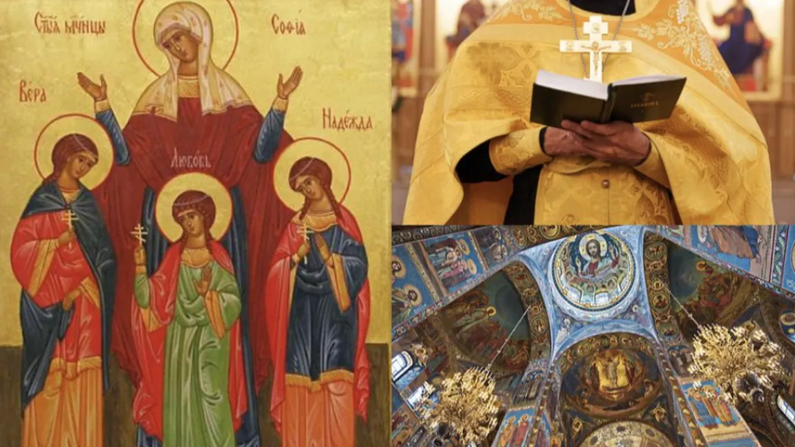 Calendar ortodox 17 septembrie 2024. Sărbătoare cu cruce neagră de Sfânta Muceniţă Sofia