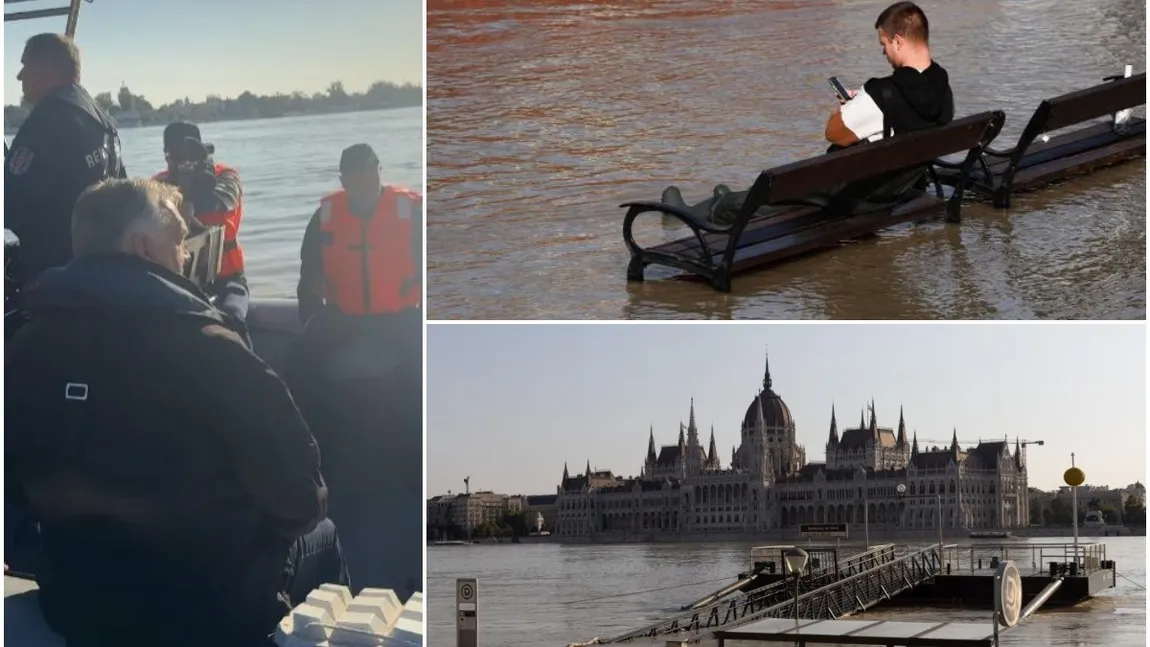 Dunărea se revarsă peste Budapesta. Parlament inundat, case sub ape, trafic suspendat