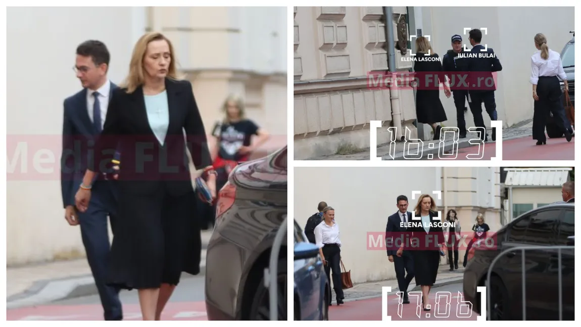 Elena Lasconi, vizită secretă şi controversată la Ambasada Franţei. A fost însoţită de singurul ei om de încredere FOTO ŞI VIDEO