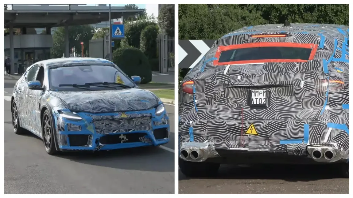 Au apărut imagini cu primul Ferrari electric, care imită sunete de motor V8 (VIDEO)