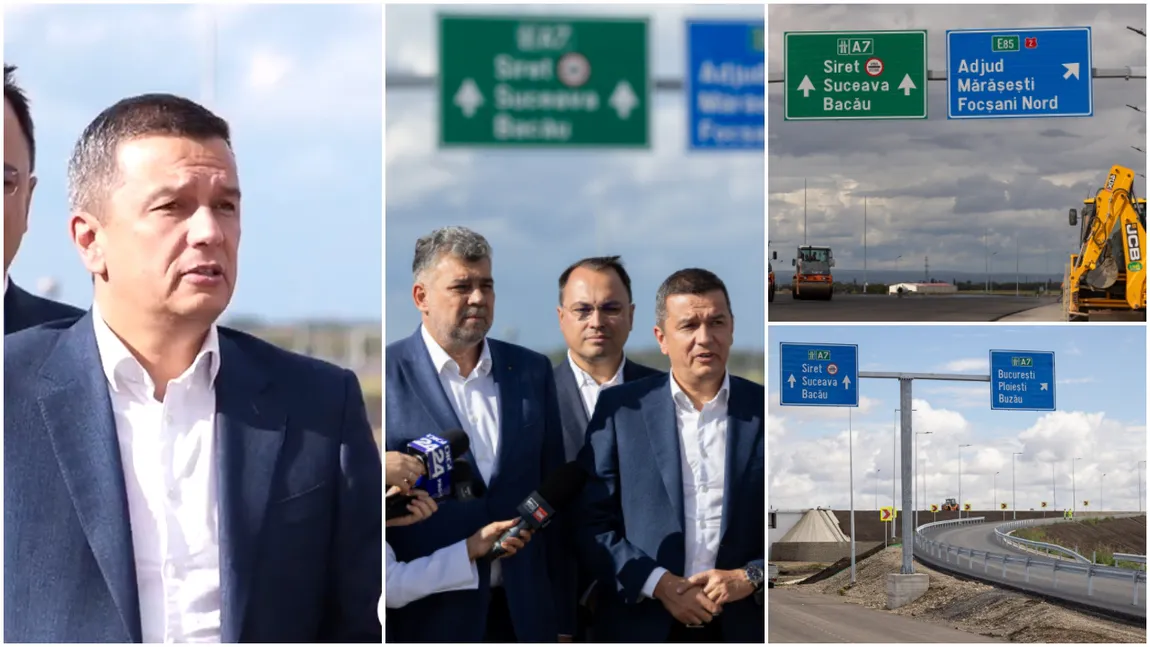 Sorin Grindeanu, declarații privind circulația pe autostrada A7: „La finalul lunii decembrie se va putea circula pe autostradă de la Ploiești la Focșani”