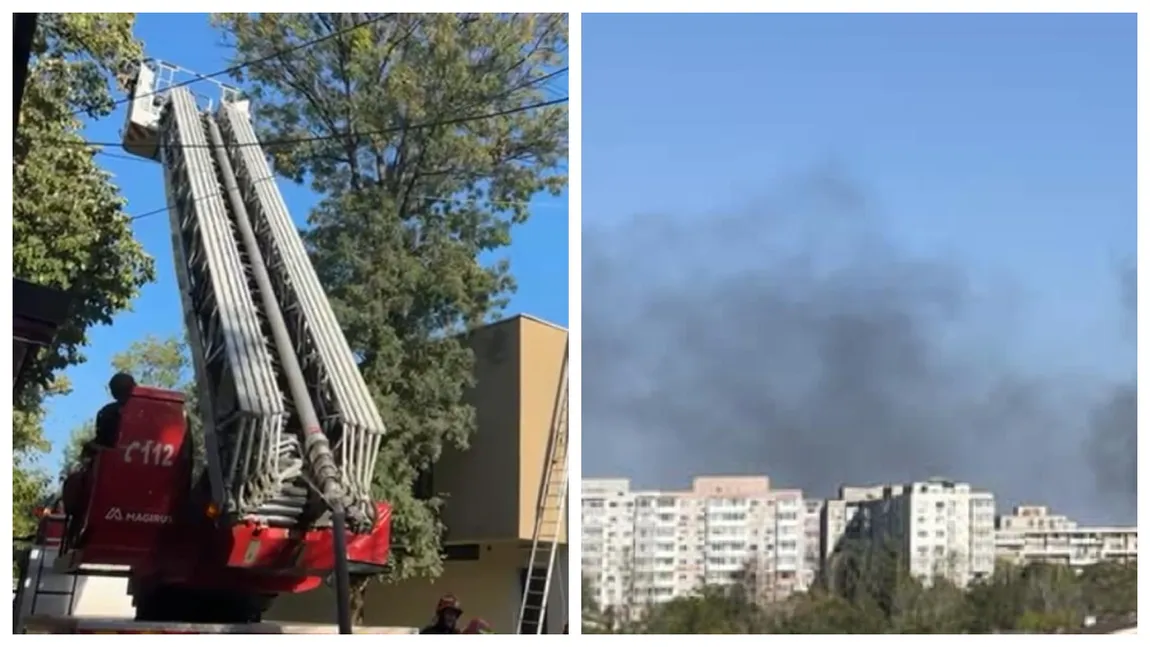 Incendiu de proporții la fostul cinematograf Gloria din București. Peste 100 de persoane evacuate