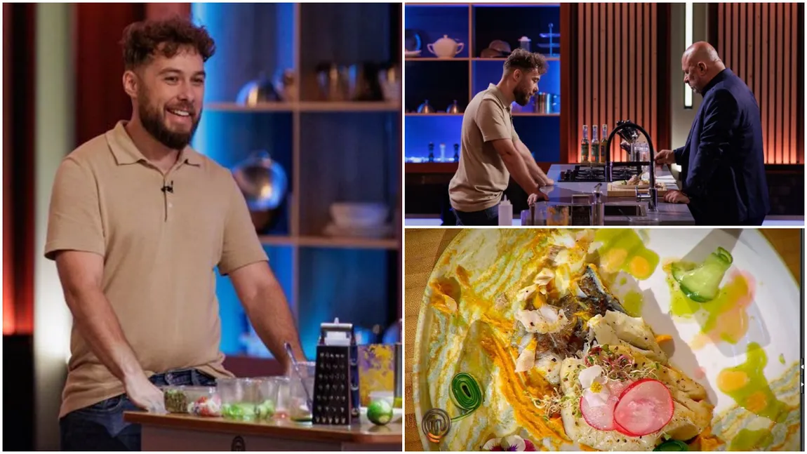 Gabriel Șerban, concurentul de la Masterchef care a folosit sos de mentă la pește. Reacția lui Cătălin Scărlătescu: ”Ai grijă cum prezinți farfuria, dacă vrei să iei credit de aici!”