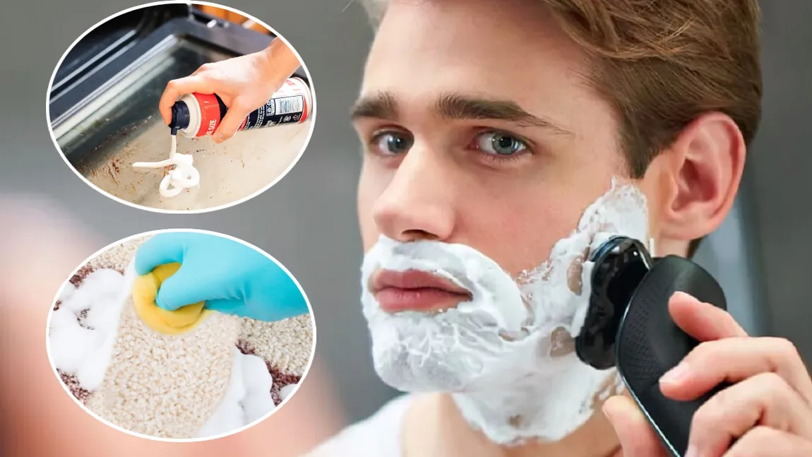 Cum poate fi folosită spuma de ras în gospodărie. Întrebuinţări practice mai puţin cunoscute ale acestui produs cosmetic