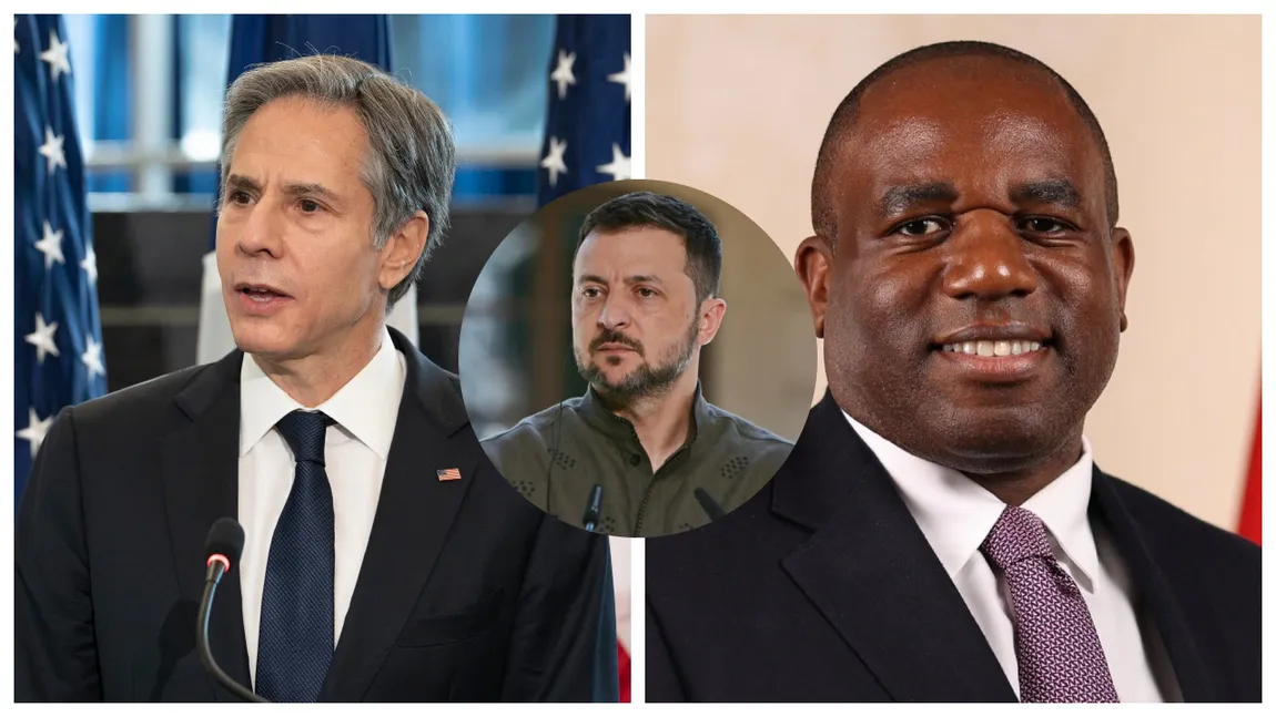 Anthony Blinken și David Lammy au ajuns la Kiev. Discuții importante cu Zelenski într-un moment cheie al Războiului din Ucraina