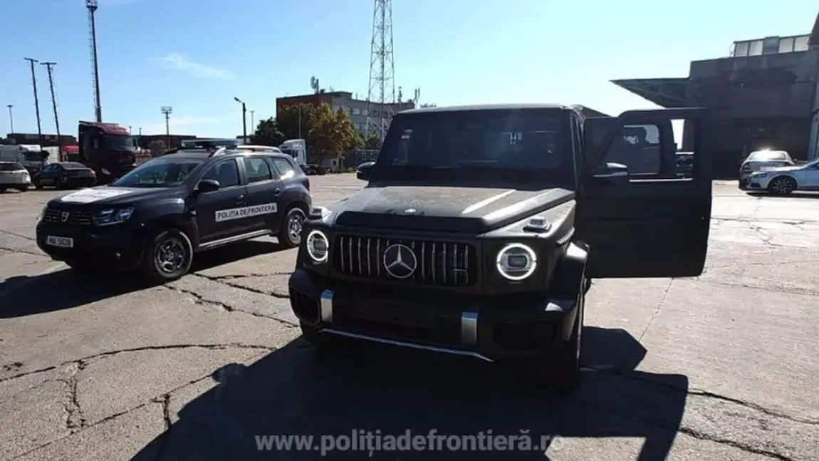 Un Mercedes de 230.000 de euro, urmărit de autoritățile din Suedia, a fost găsit în Constanța: 
