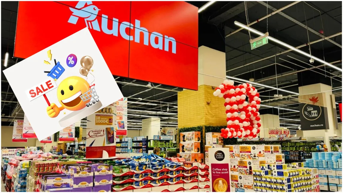 Angajări 2025. Auchan face recrutări pe bandă rulantă. Se oferă salariu atractiv, bonus de weekend, tichete de masă, dar şi prime consistente de Paşte