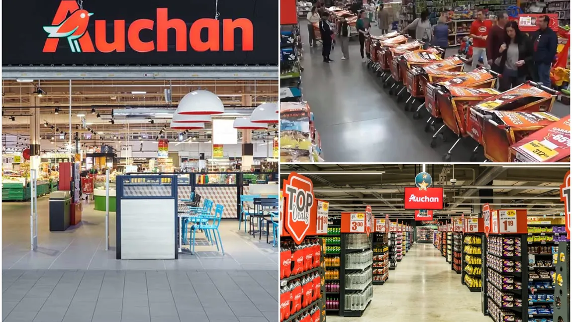 Cărucioarele misterioase revin în magazinele Auchan. Produsele-surpriză sunt cu până la 65% mai ieftine ca la raft