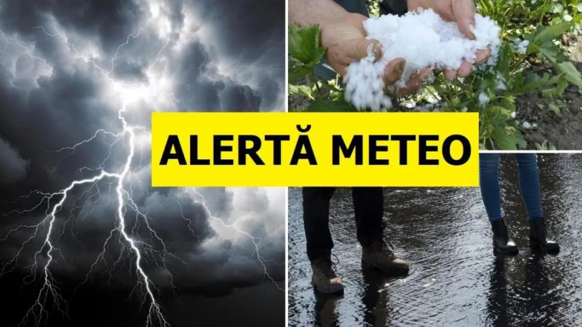 Alertă de la ANM: coduri galbene şi portocalii de vijelii. Care sunt zonele vizate de fenomenele meteo extreme
