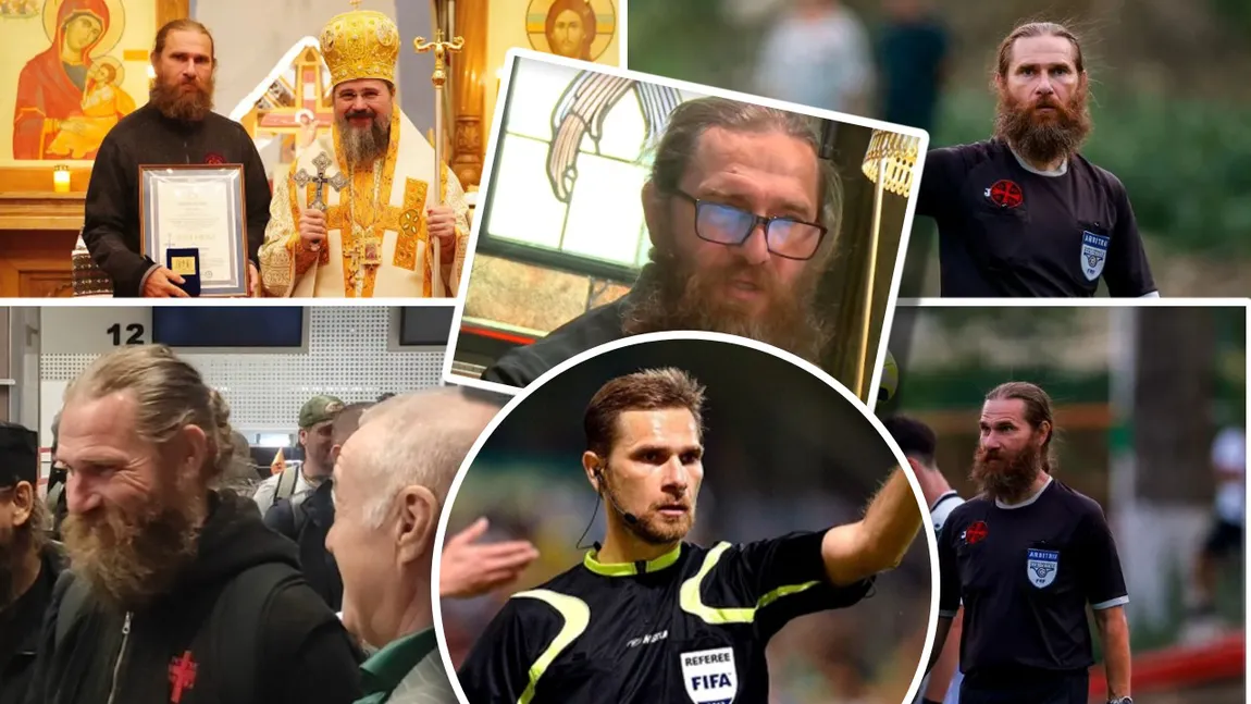Cum a ajuns să arate arbitrul ''Brad Pitt'' Alexandru Tudor, la 53 de ani. A luat calea credinței și seamănă cu un călugăr