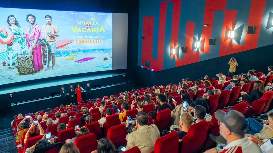 Reacții entuziaste de la cei peste 1300 de invitați la avanpremiera comediei Moartea în vacanță cu Mircea Bravo, Maria Popovici și Costel