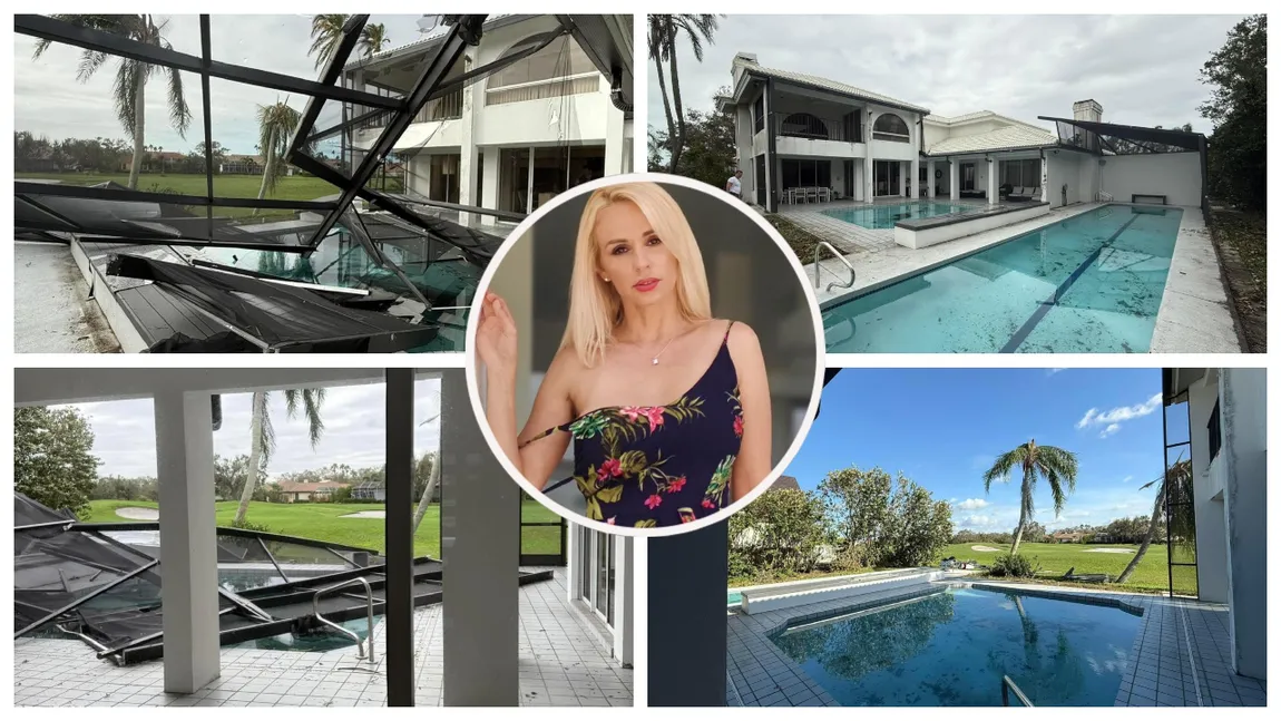 Vila lui Catrinel Sandu, lovită de uraganul Milton în Florida: ”Suntem în siguranță. Au fost doar pagube materiale”