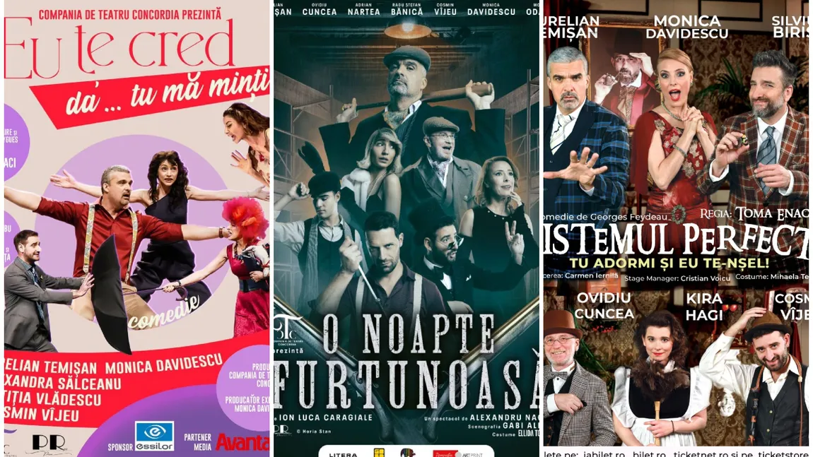 Compania de Teatru Concordia anunţă programul lunii Octombrie şi invită publicul la DIVORŢUL ANULUI pe 17 Octombrie la Sala Dalles