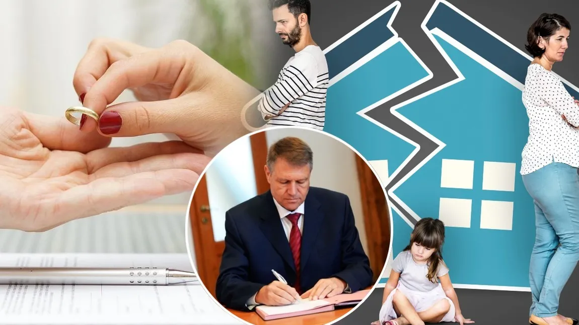 Scad la jumătate taxele pentru partaj şi divorţ, Klaus Iohannis a promulgat legea