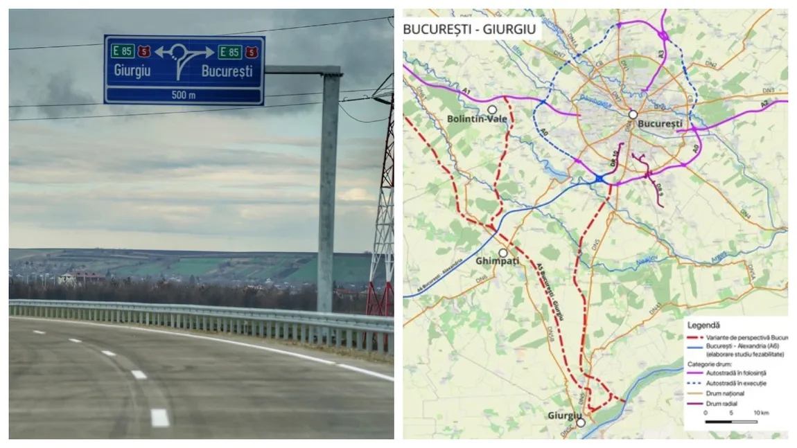 Un nou drum de mare viteză va fi construit în România. Este vorba despre București-Giurgiu, ce va fi construit pe baza unui concept din 1970