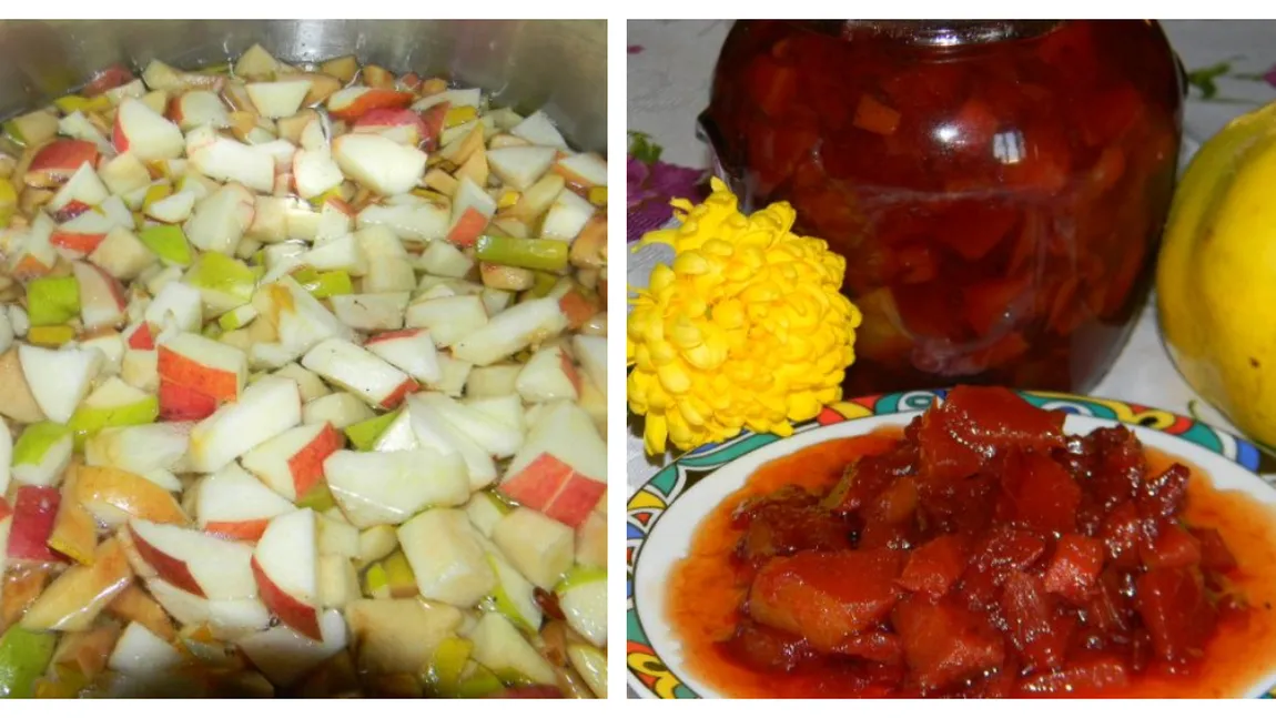 Dulceață de gutui cu mere, rețetă delicioasă de toamnă
