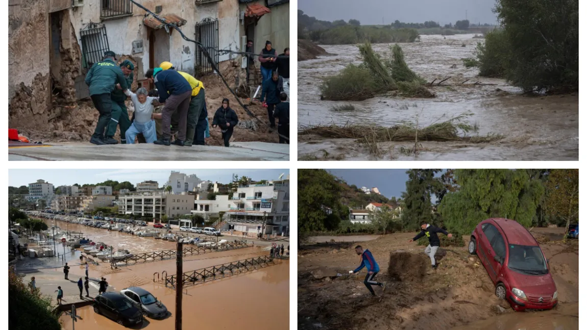 Furtuna Dana a făcut ravagii în Spania. Cel puțin 51 de persoane au murit în urma inundațiilor catastrofale