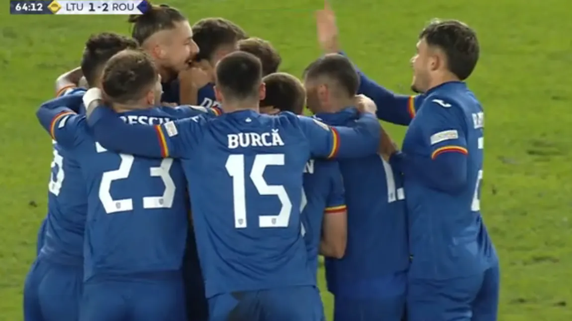 Lituania - România 1-2 în Liga Naţiunilor. Tricolorii, lideri cu victorii pe linie