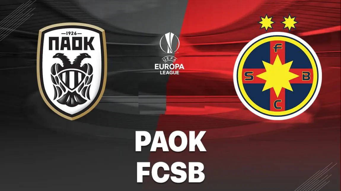 PAOK SALONIC - FCSB 0-1. Surpriză uriașă în Europa League