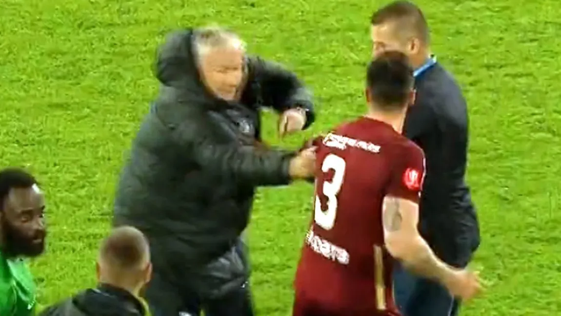 Un fotbalist de la CFR Cluj a sărit să-l bată pe Dan Petrescu. 