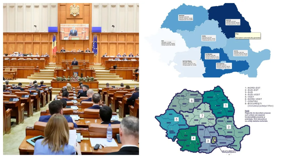 Propunerea parlamentarilor de reorganizare teritorială a României. Rămân numai 8 județe, mai puține orașe și comune și mai multe economii la bugetul de stat