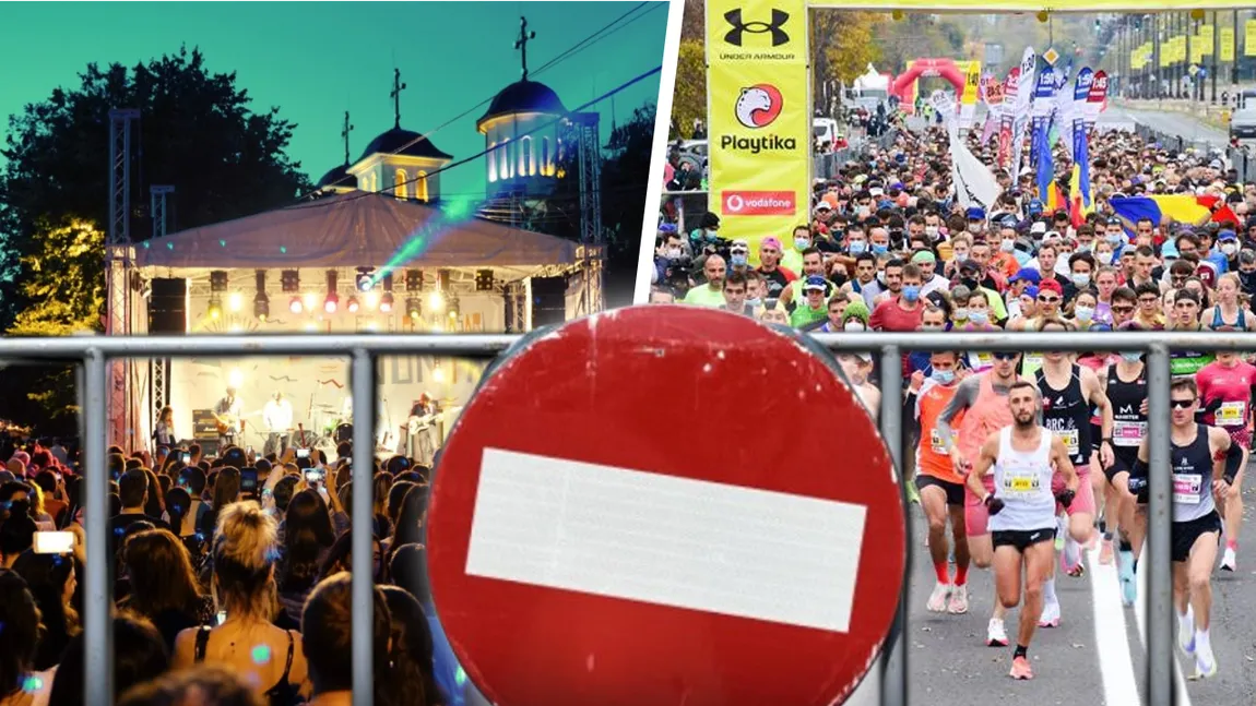 Restricții de circulație în București, în weekendul 12-13 octombrie. Străzile se închid pentru a face loc mai multor evenimente