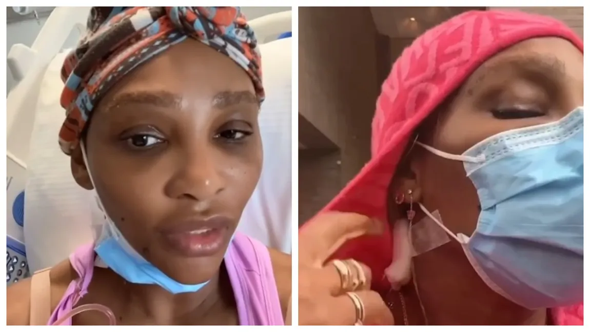 Serena Williams, pe patul de spital după ce un chist „de mărimea unui grapefruit mic” i-a crescut pe gât