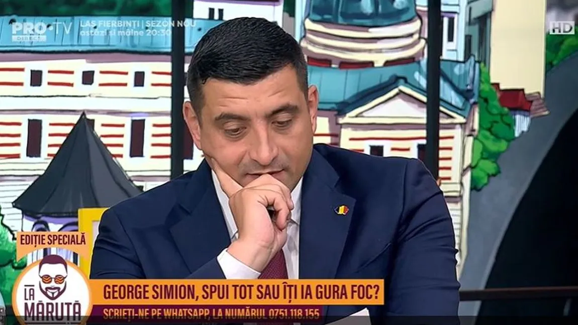George Simion, dezlănţuit la sosurile picante ale lui Cătălin Măruţă. 