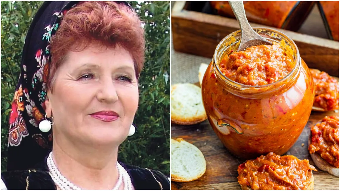 Veta Biriș, rețetă de zacuscă inedită. Cum prepară artista garnitura delicatesei de sezon. 