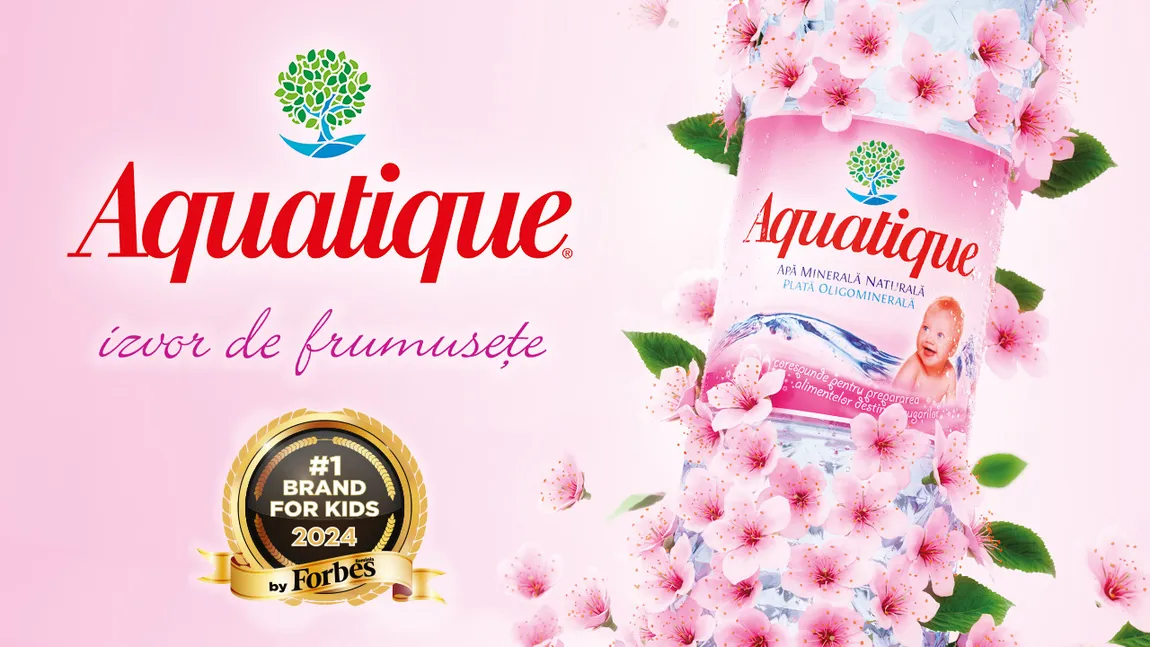 Aquatique este desemnată, din nou, Cea mai bună apă minerală plată pentru copii și Cea mai bună apă minerală plată pentru sugari