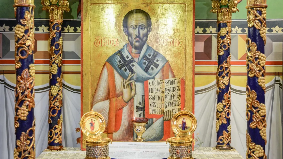 Calendar ortodox 13 noiembrie 2024. Mare sărbătoare, cruce neagră. Sfântul Ioan Gură de Aur, grabnic ajutător al bolnavilor și apărător al celor necăjiți