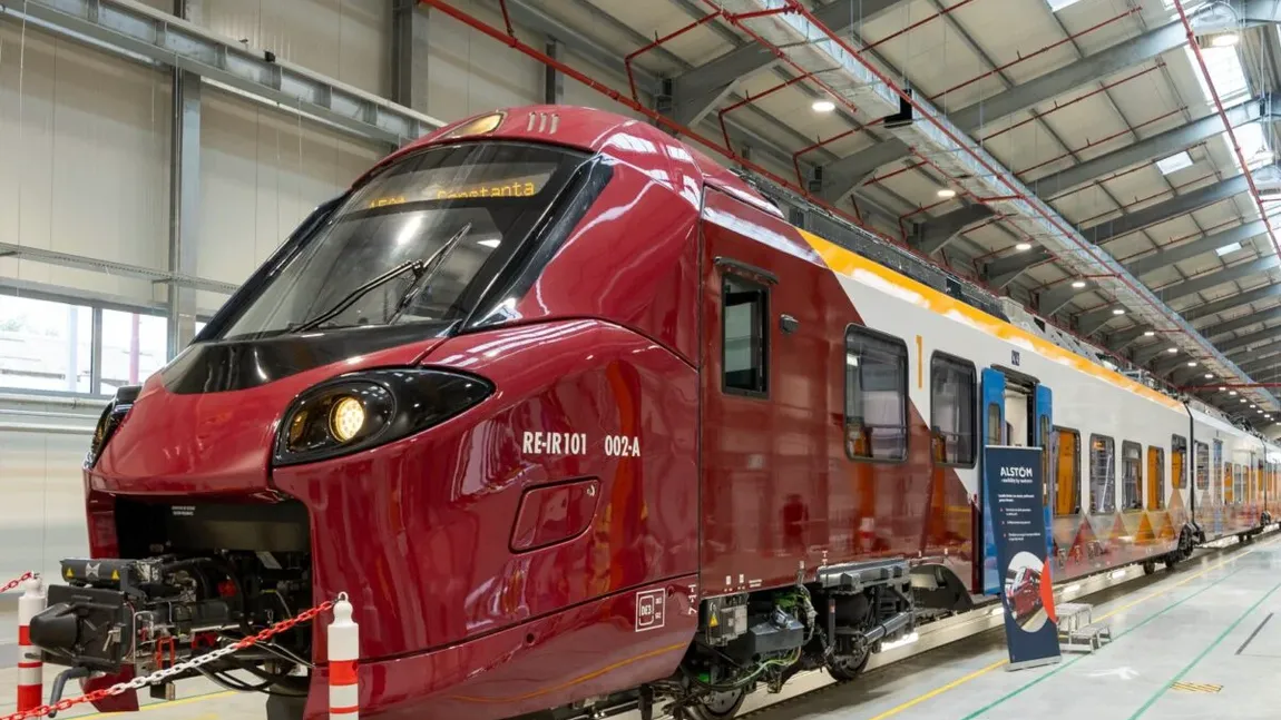 Primul tren electric Alstom circulă de miercuri pe ruta Bucureşti-Braşov. În cât timp va parcurge noua garnitură distanţa de 185 de kilometri. Ciolacu și Grindeanu, printre primii pasageri