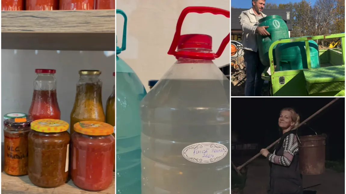 Ce gospodari sunt Dana Nălbaru și Dragoș Bucur. Au umplut cămara pentru iarnă cu toate bunătățile. Se răsfață cu dulceață, miere, zacuscă și țuică