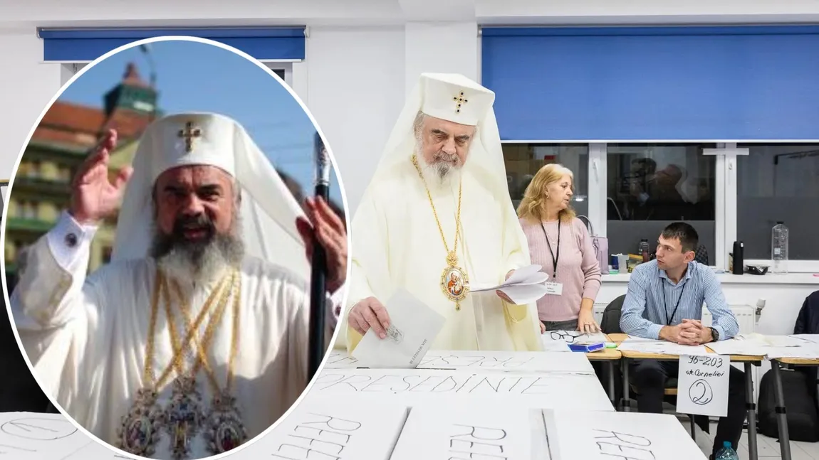 Preafericitul Daniel a votat la alegerile prezidențiale. Patriarhul le-a împărțit iconițe membrilor comisiei și i-a binecuvântat pe alegători