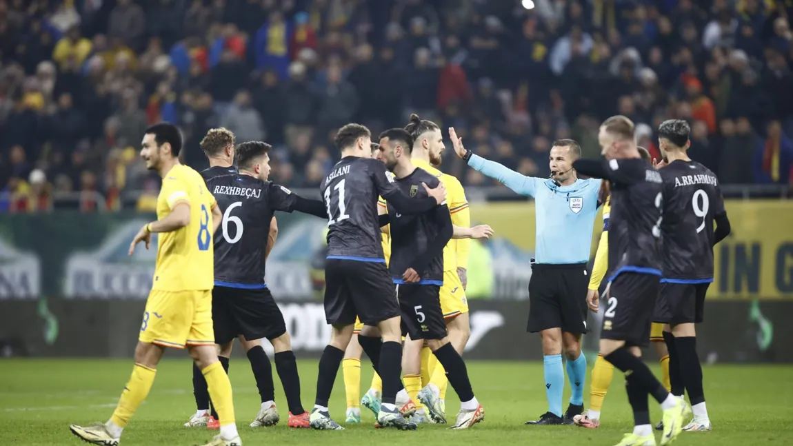 Incredibil! Ce făceau în vestiar fotbaliștii din Kosovo, în timp ce jucătorii români îi așteptau pe gazon, să termine meciul