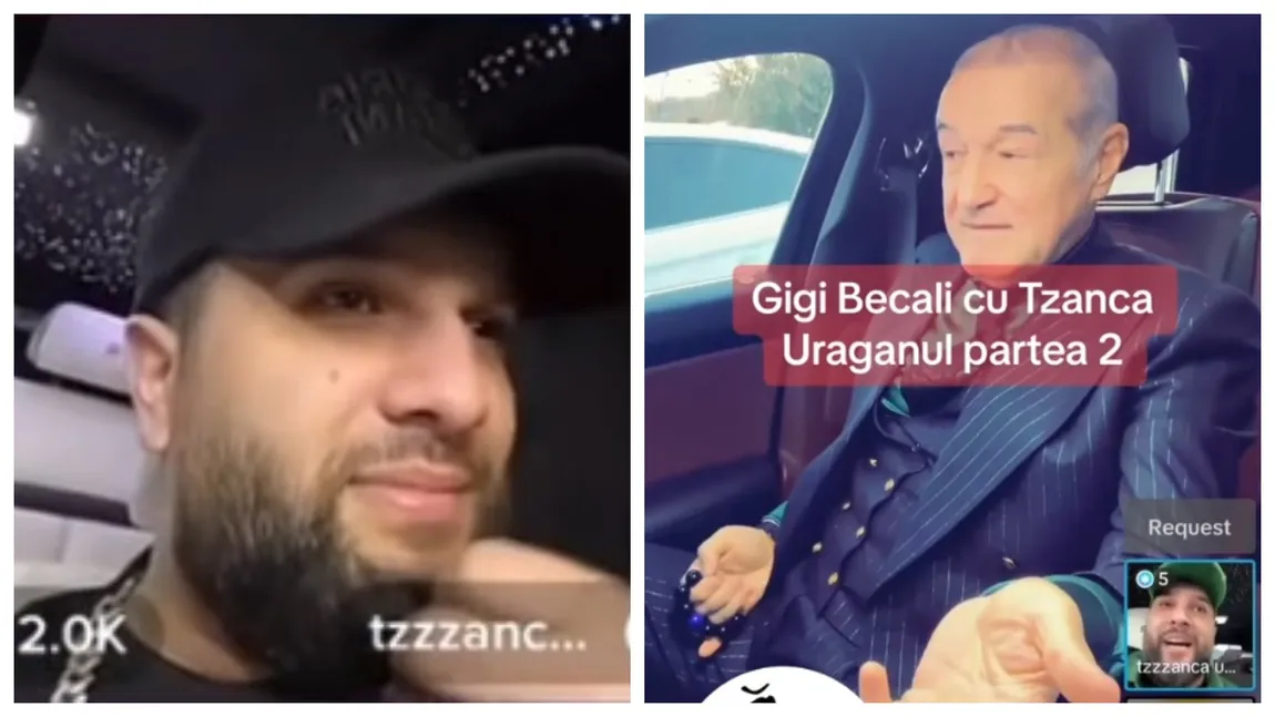 Gigi Becali a intrat LIVE cu Tzancă Uraganu pe TikTok. Latifundiarul din Pipera s-a legat de numele manelistului: „Dacă te numeai numai Tzancă nu era problemă, dar când te numești și Uraganu...”